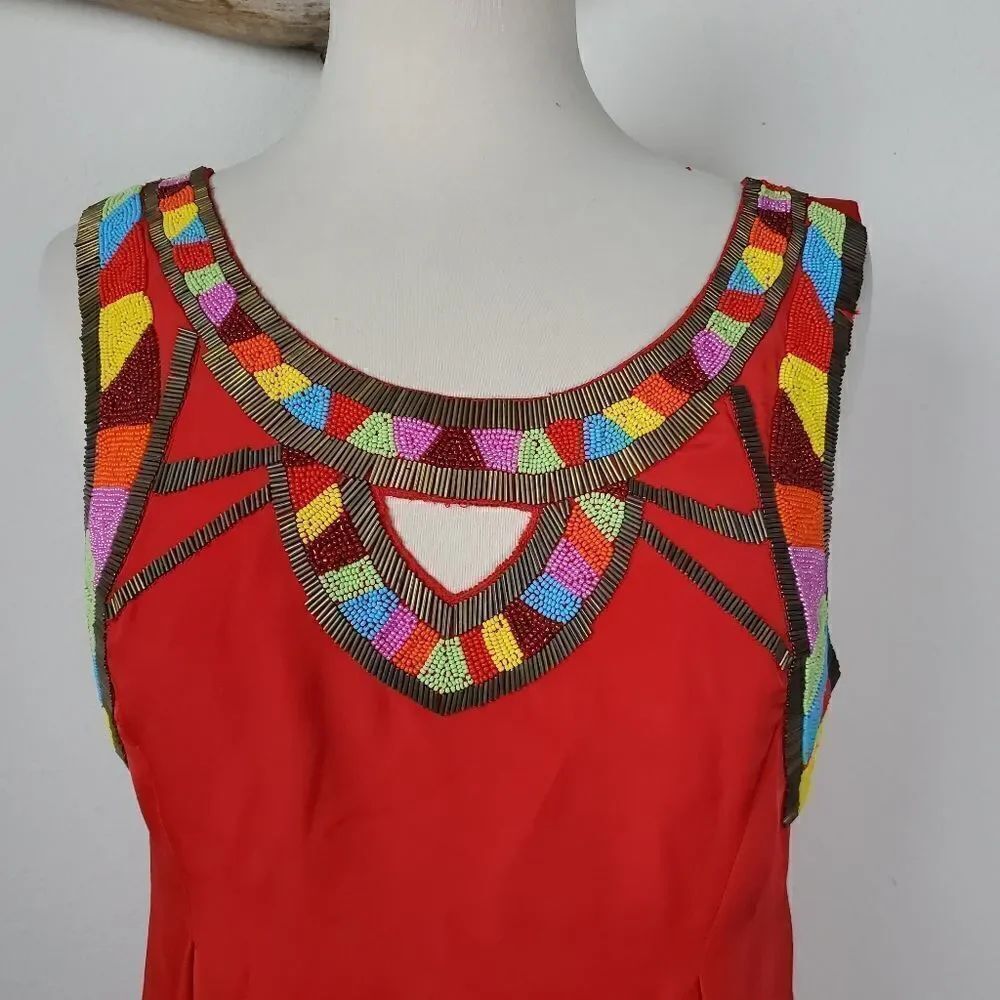 Yoana Baraschi beaded red dress - Picture 6 of 8